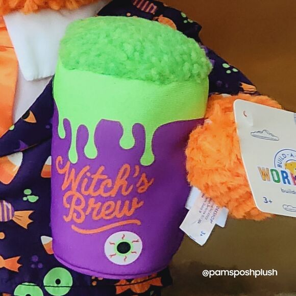 Build A Bear Pumpkin Glow Plush Halloween Jack O'Lantern 2023 Dress Suit Clothes - Picture 4 of 15